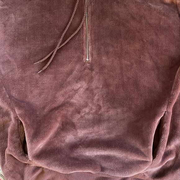 Express One Eleven Super Soft Quarter Zip Hoodie - Picture 5 of 6